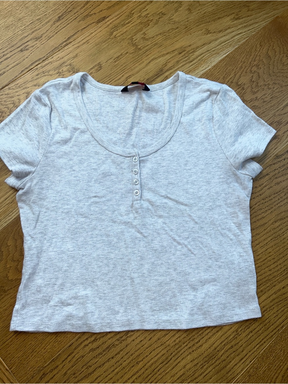 Light Gray baby Tee cropped